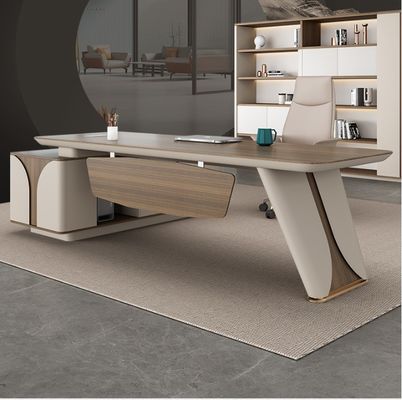 Melamine Oberfläche Chef Schreibtisch für kundenspezifische Größe Möbel L-Form Modern Computer Schreibtisch