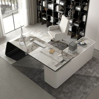 Büro-Schreibtischmöbel für das Haus Chef Luxus Grau Escritorio De Oficina