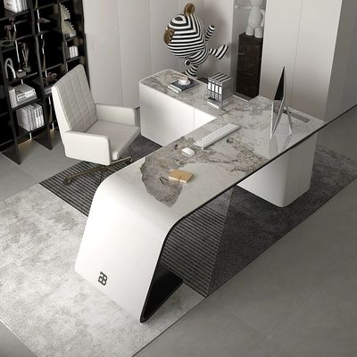 Büro-Schreibtischmöbel für das Haus Chef Luxus Grau Escritorio De Oficina