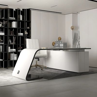 Büro-Schreibtischmöbel für das Haus Chef Luxus Grau Escritorio De Oficina