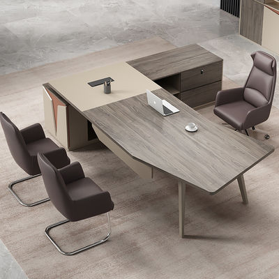 Komfortable Büromöbel Stilvoller Holz-Exekutivschreibtisch mit Mixed Order Service
