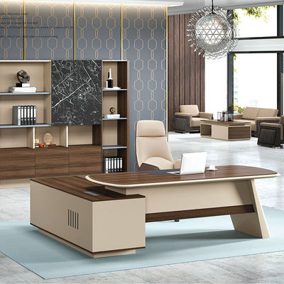 Boss L-förmige Luxus-Büromöbel für Technik modernes Zuhause Verwaltungsbüro
