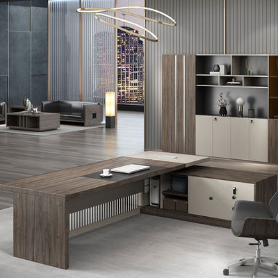 Erweiterbare Büromöbel Design Executive Holz Bürotisch für Chef CEO und Manager