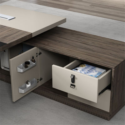 Erweiterbare Büromöbel Design Executive Holz Bürotisch für Chef CEO und Manager