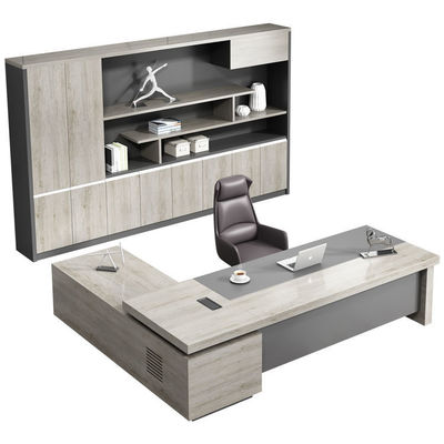 Geschäftsmöbel Holz L-Form Executive Office Schreibtisch für Chef Manager Direktor