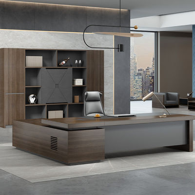 Geschäftsmöbel Holz L-Form Executive Office Schreibtisch für Chef Manager Direktor