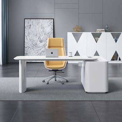 Design MDF Backfarben Material L-förmige Executive Desk für CEO Büro und Stuhl