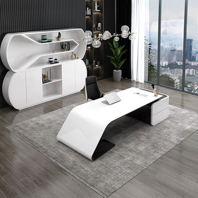 Luxus Executive President Manager Supervisor Schreibtisch mit MDF Backlack Material