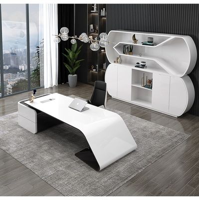 Luxus Executive President Manager Supervisor Schreibtisch mit MDF Backlack Material