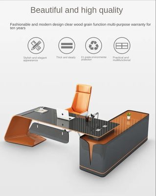 Modernes Schlafzimmermöbeldesign unregelmäßige Form Schreibtisch mit Backfarbe