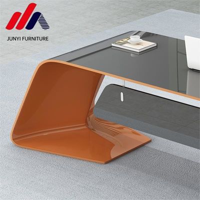 Modernes Schlafzimmermöbeldesign unregelmäßige Form Schreibtisch mit Backfarbe