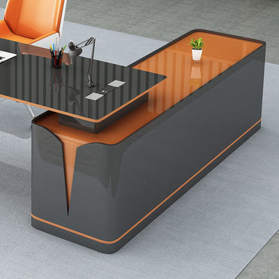 Modernes Schlafzimmermöbeldesign unregelmäßige Form Schreibtisch mit Backfarbe