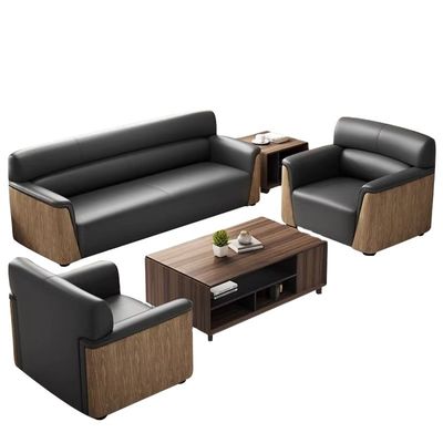 Napa Leder Büro Sofa Set für modernen und komfortablen Arbeitsplatz in Business Reception