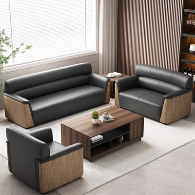 Napa Leder Büro Sofa Set für modernen und komfortablen Arbeitsplatz in Business Reception