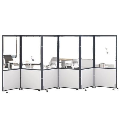 Gewerbliche Möbel Transparente Unterverglasung Trennwand Büro Klappbildschirm
