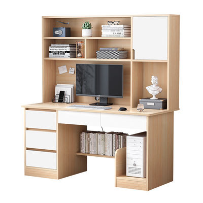 Zuhause Studenten Lese- und Schreibtisch Bücherregal Bücherregal All-in-One Schreibtisch für einfachen Computer