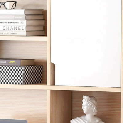 Zuhause Studenten Lese- und Schreibtisch Bücherregal Bücherregal All-in-One Schreibtisch für einfachen Computer