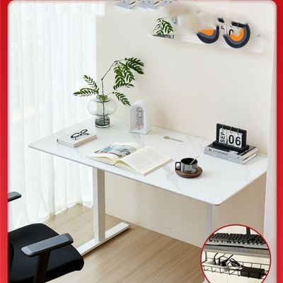 Computer-Schreibtisch mit individualisierbarer Felsplatte und elektrischem Aufzug