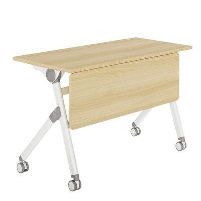 Büromöbel aus Holz, Schreibtisch, Konferenztisch für mehrere Personen mit Metallbeinen