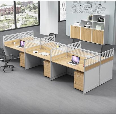 angepasste Farben 4 Personen Büro Trennwände Tisch Arbeitsplatz mit erweiterbarem Design