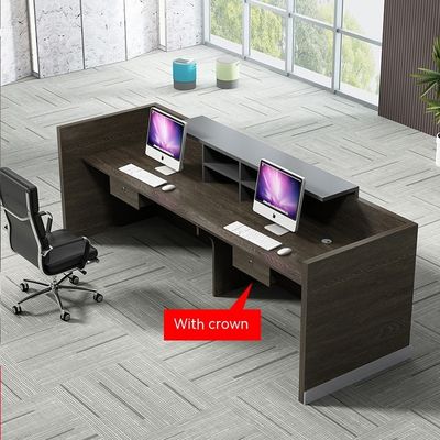 Holzleichte Luxus-Büro-Schalter für Geschäftsrezeption und Schönheitssalons