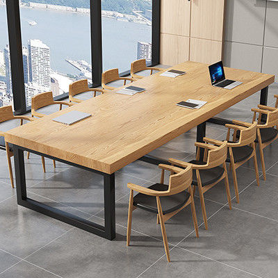 Verhandlungstisch der Schule des europäischen Stils mit umwandelbarem Design und Massivholzmaterial