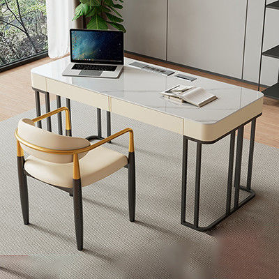 Marmor Büromöbel L-förmiger Büro-Tisch für Geschäftsmöbel
