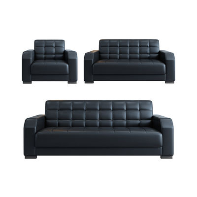 Moderne Büromöbel individuell angepasstes Ledersofa Set chinesischer Stil zeitgenössischer 2 Sets