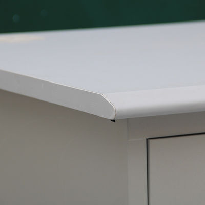 ISO9001/ISO14001 zertifizierter moderner Computerschreibtisch aus Edelstahl mit verschließbarer Schublade