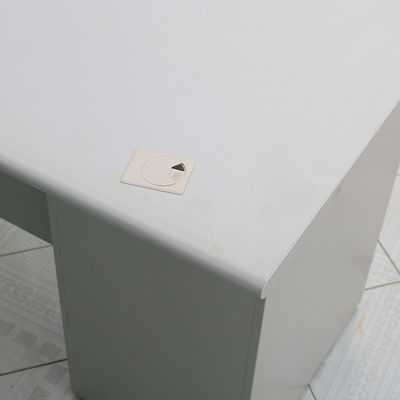ISO9001/ISO14001 zertifizierter moderner Computerschreibtisch aus Edelstahl mit verschließbarer Schublade