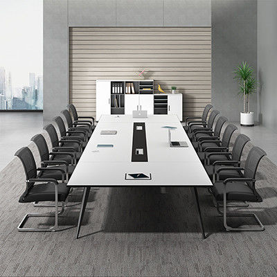 Massivholz Büromöbel individuell Luxus-Weiß Konferenztisch Modernes Tagungszimmer Tisch 10