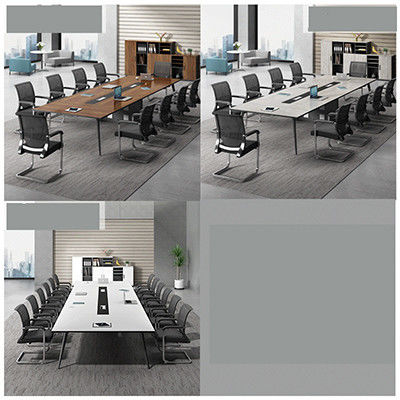 Massivholz Büromöbel individuell Luxus-Weiß Konferenztisch Modernes Tagungszimmer Tisch 10