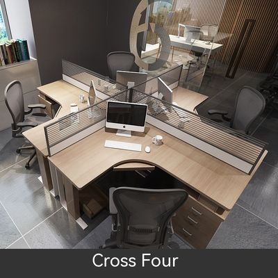 Einfache Modular-Panel-Computer-Büro-Workstation für 2 4 6 Personen Schreibtischdesign