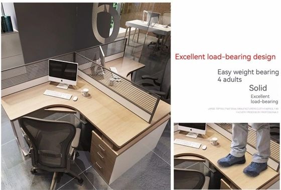 Einfache Modular-Panel-Computer-Büro-Workstation für 2 4 6 Personen Schreibtischdesign