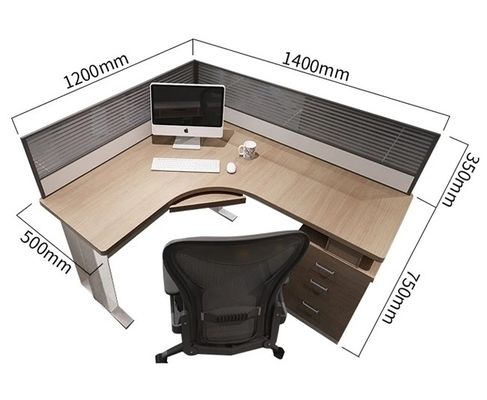 Einfache Modular-Panel-Computer-Büro-Workstation für 2 4 6 Personen Schreibtischdesign