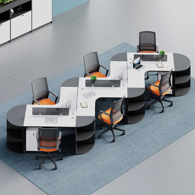 Moderne Büromöbel für gewerbliche Zwecke Anpassungsfähiger Modular-Werkplatz mit Trennwand