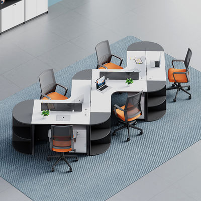 Moderne Büromöbel für gewerbliche Zwecke Anpassungsfähiger Modular-Werkplatz mit Trennwand