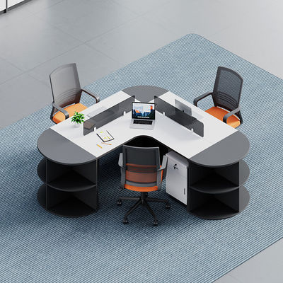 Moderne Büromöbel für gewerbliche Zwecke Anpassungsfähiger Modular-Werkplatz mit Trennwand