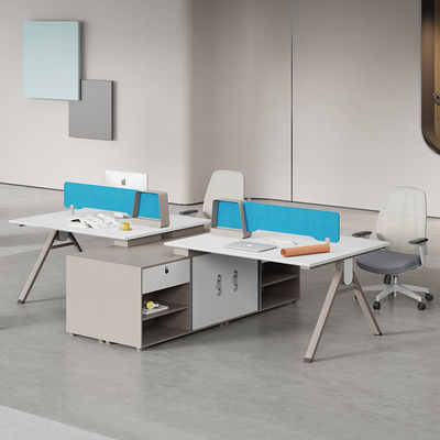 Erweiterbares modernes Design Leicht Luxus Büro Schreibtisch und Stuhl Kombination für 2-4 Personen