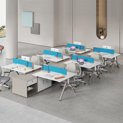 Erweiterbares modernes Design Leicht Luxus Büro Schreibtisch und Stuhl Kombination für 2-4 Personen