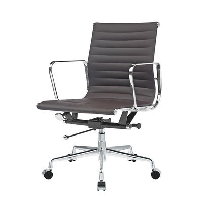 Höhenverstellbarer Executive Office Chair mit Drehrädern und synthetischem PU Leder