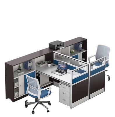 Gerade Haare Büroangestellte Arbeitstisch und Stuhl Kombination für Büro Bildschirm Schreibtisch