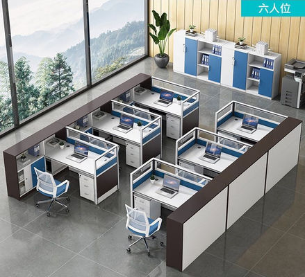 Gerade Haare Büroangestellte Arbeitstisch und Stuhl Kombination für Büro Bildschirm Schreibtisch