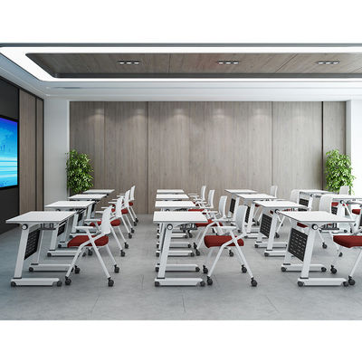 Allgemeine Bewegliche Spleißung Klapptisch mit Rädern Flip Long Table Lehrtisch Büromöbel Kombination