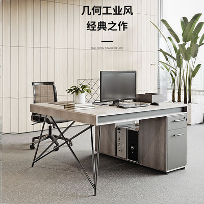 Massivholz-Büro im industriellen Stil Mitarbeiterschreibtisch mit angepassten Farben und Postverpackung