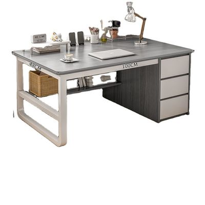 Einfache moderne Büromöbel Eisen Holz Schlafzimmer Arbeitsplatz Schreibtisch für im Home Office