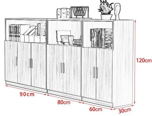 Büro Zwei-Tür-Speisekammer mit modernem Design und T/T 30% Anzahlung 70% Guthaben
