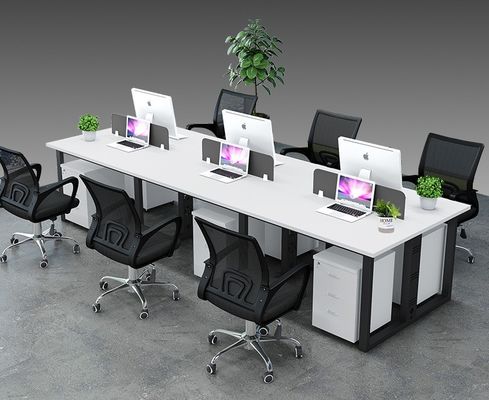 Metallbeine Modernes Mehrpersonenschreibtisch für die vom Kunden benötigte Büroorganisation