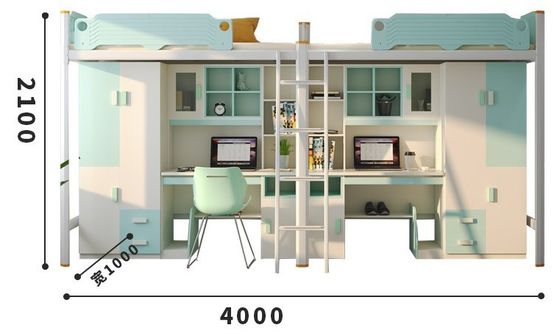 Hotel Stahl Bunk Bett mit Schreibtisch Treppe Kunden zur Verfügung gestellt und moderne Schlafzimmermöbel