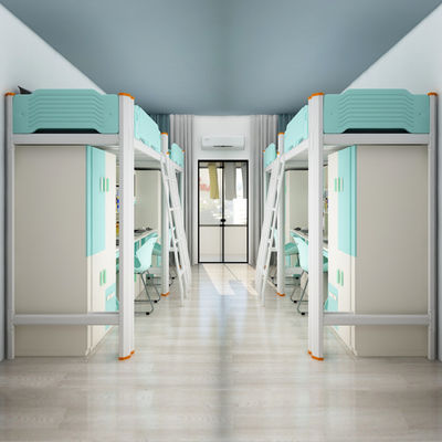 Hotel Stahl Bunk Bett mit Schreibtisch Treppe Kunden zur Verfügung gestellt und moderne Schlafzimmermöbel